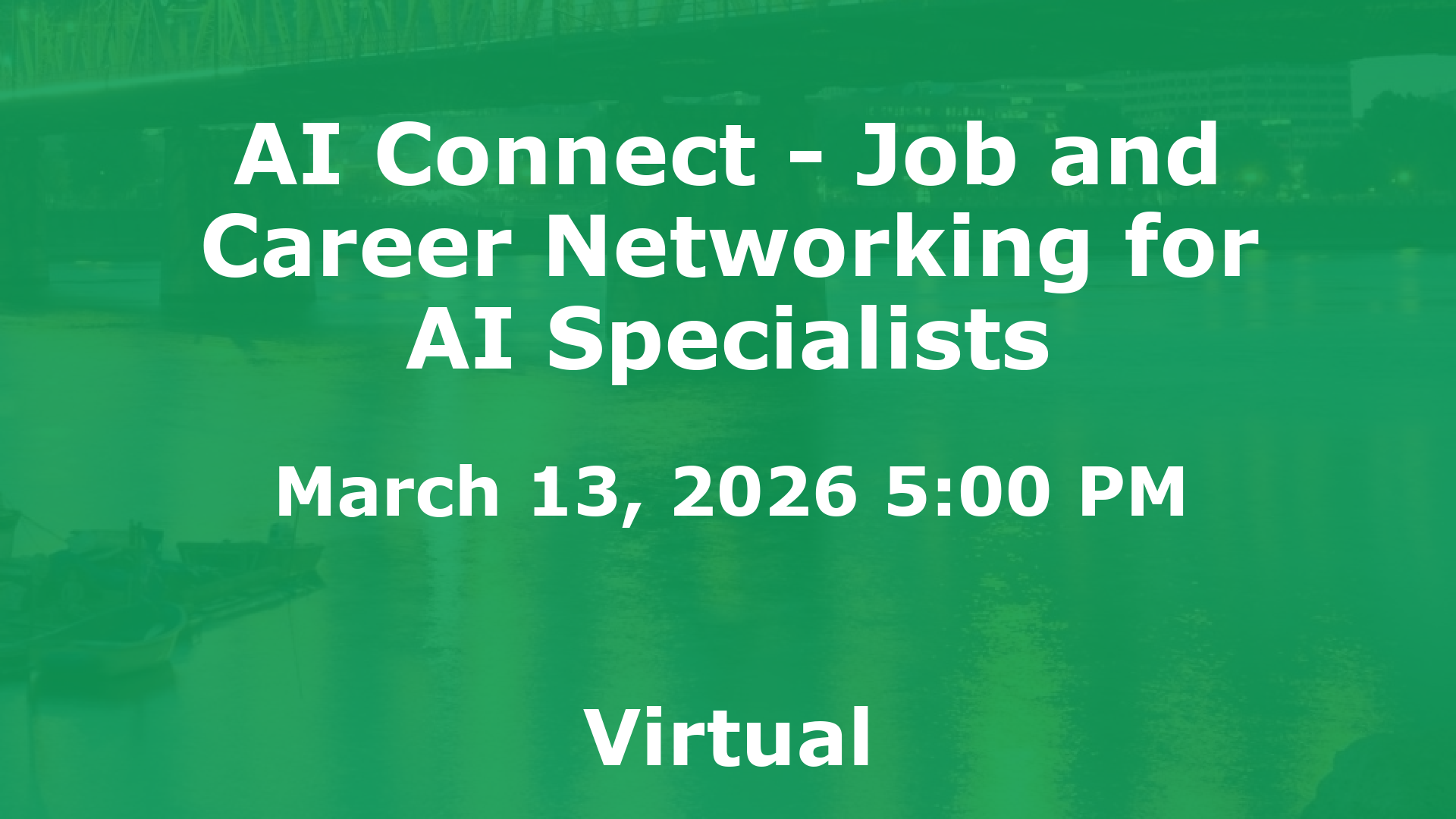 AI Connect - Job and Career Networking for AI Specialists event image